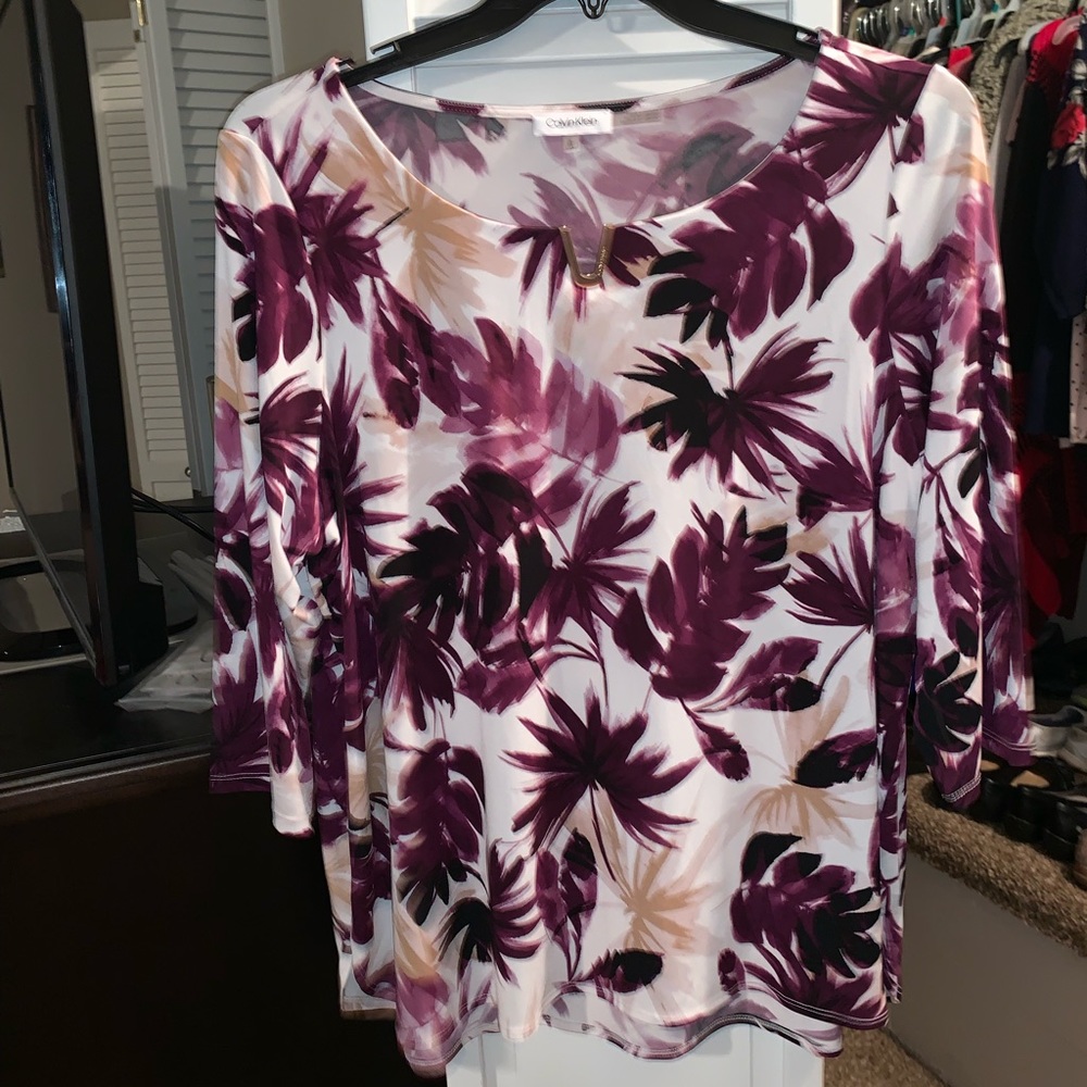 Calvin Klein 3/4 length sleeve tunic